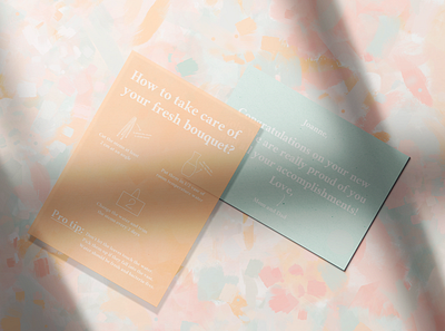Lita Flower Shop Concept - Cards branding concept card card design cards concept flower flower shop flower store flowers print