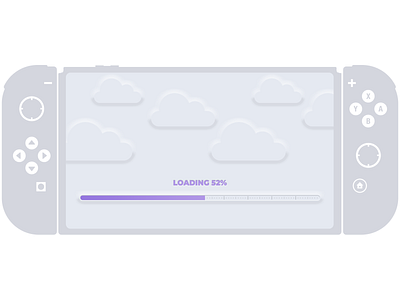 Loading screen for Switch 2d concept design interface switch ui