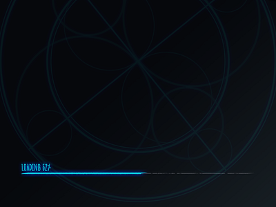 Loading screen 2d concept design interface ui