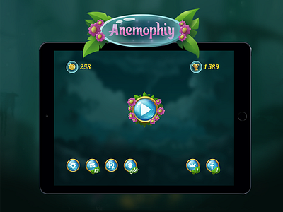 Anemophily (fake game UI) interface mobile game mobile game ui ui