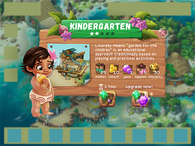 Kindergarten Menu (test) game interface mobile ui