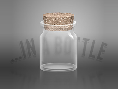 Botttle continued bottle cork glass glassy illustration reflection shiny texture