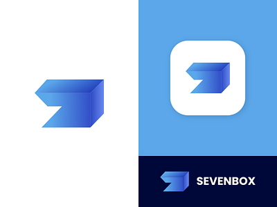 Seven Box - Logo Concept brand brand logo branding branding logo bussines bussines logo cinema logo corporation logo logo design