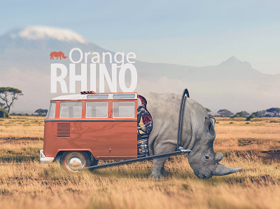 Orange Rhino orange rhino photoshop photoshop 3d rhino