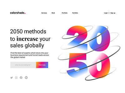 2050 Landing page