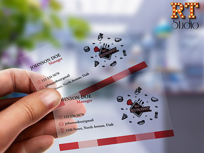 Business Card Design for Restaurant Business