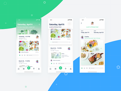 food plan app design colorful flat design design icon illustration iphonex logo ui ui interface ui kit