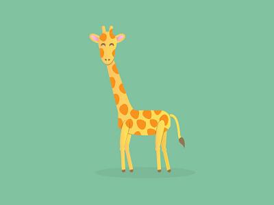 Giraffe illustration animal cute drawing fun illustration minimal simple