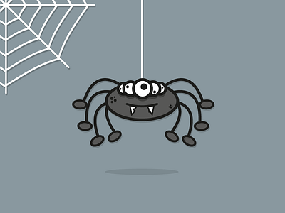 Spider illustration cartoon character cute halloween illustration insect spider