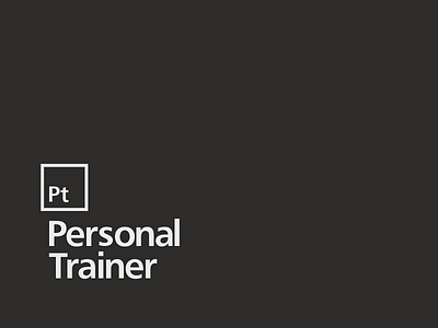 Platinum Personal Trainer logo black brand fitness gym identity logo minimal mono simple