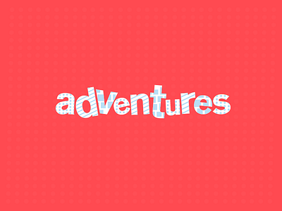 Adventures logo WIP font fun kids logo playful shapes