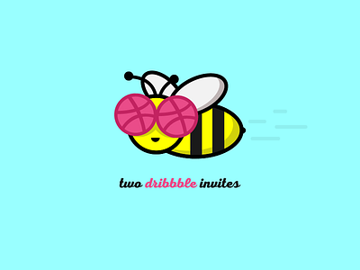 Invitations bee bumble dribbble fly insect