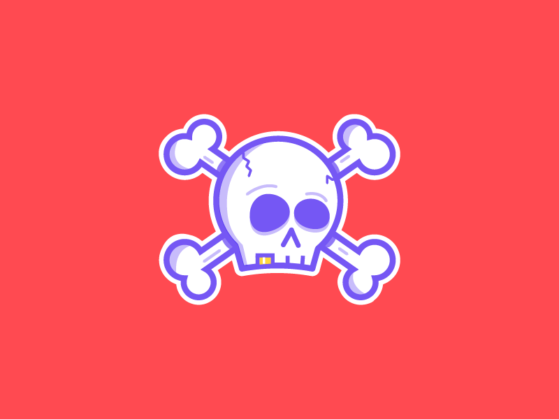 Skull & Crossbones by Michael Jaz on Dribbble