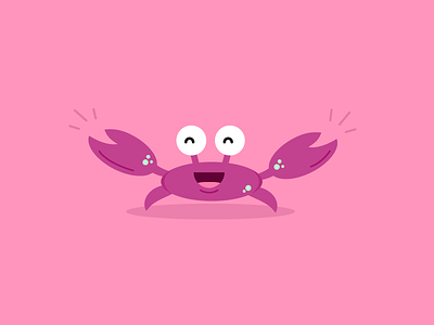 Snap! cartoon character crab cute fun sea simple