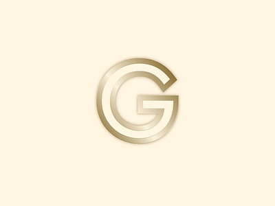 #Typehue Week 7: G clean gold gradient san serif typography