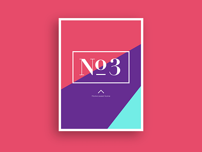 Poster - No.3 clean flat simple slice