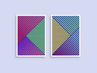 Geometric pattern posters