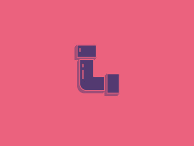 #Typehue Week 12: L bright flat letter minimal pipe simple typography