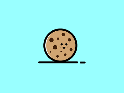 Cookie biscuit character cookie cute design food funny icon