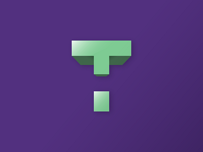 #Typehue Week 20: T block gradient icon illustrator lettering logo t transformers typography vector