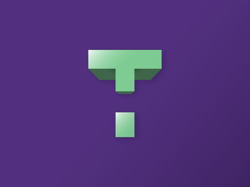 #Typehue Week 20: T transformers logo icon gradient block t illustrator vector lettering typography