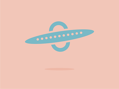 #Typehue Week 21: U aliens design flat fly flying saucer illustration lettering martians typography ufo