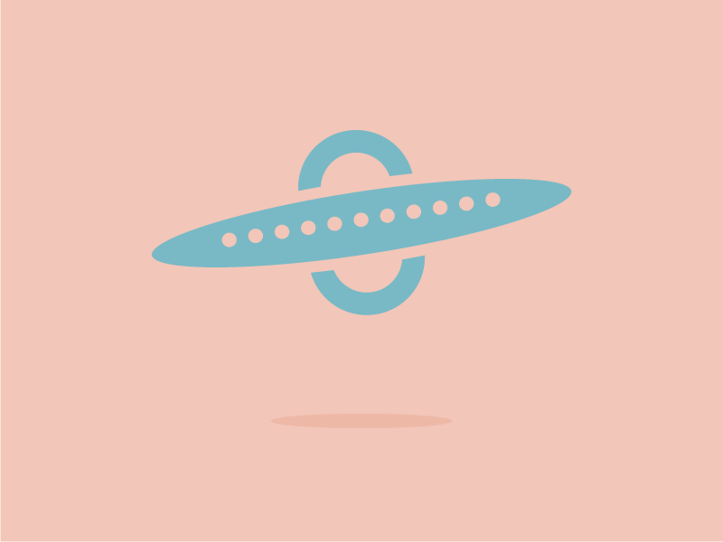 #Typehue Week 21: U illustration design martians fly flying saucer flat lettering typography aliens ufo