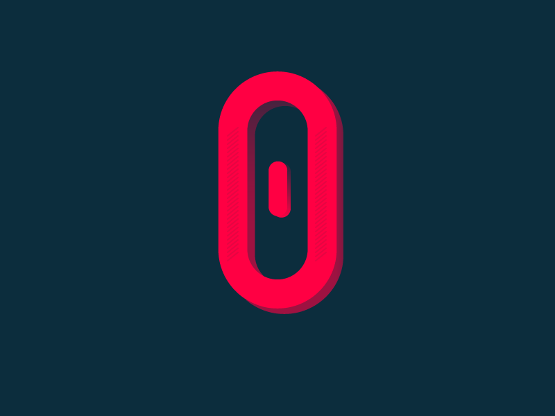 #Typehue Week 27: 0 brand design clean gradient simple zero number icon logo