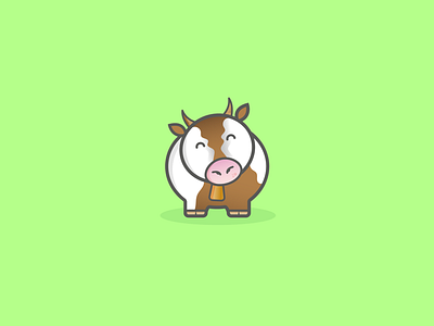 Little cow animal artwork character cow cute design farm illustration simple
