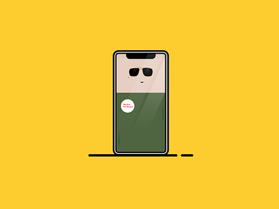iPhone Travis character cinema design film icon illustration iphone movie simple taxi wallpaper