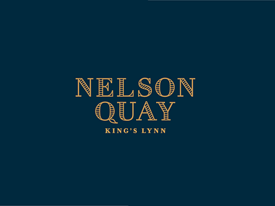 Nelson Quay logo brand development identity lettering logo logomark nautical norfolk quay river serif typography
