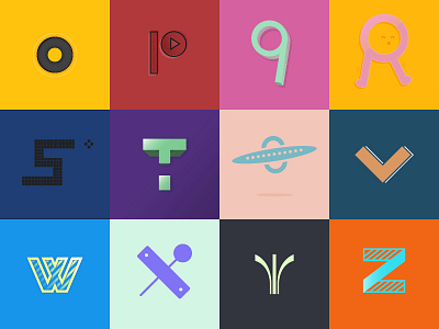 #Typehue challenge O-Z alphabet art bold bright creative design lettering logo picture poster symbol typography