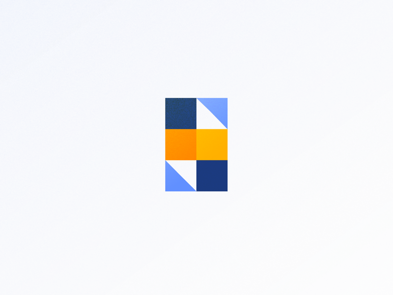 Geometric ‘S’ lettering typography geometric texture blocks shapes symbol logo pattern