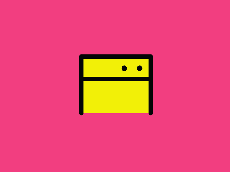 A simple bright bold lettering design character cute illustration typography