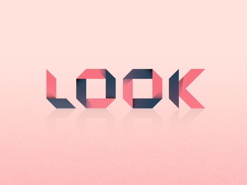 Look - 36 days of type art simple typeface font geometric texture lettering typography