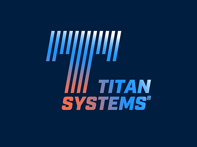 Race Team Logo - Titan Systems brand company design design playstation flat gaming gradient icon identity lettering mark motion retro speed symbol typography