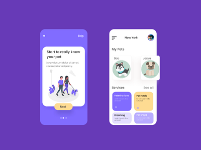 Pet App UI-Design