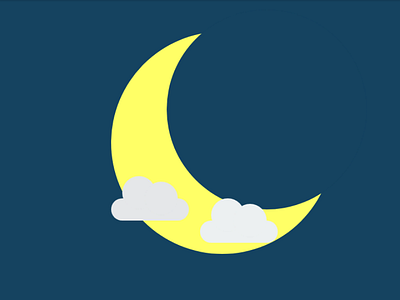 CSS - MOON css html moon night