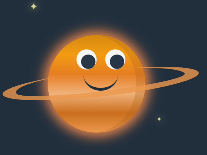 Saturn CSS planet css html saturn