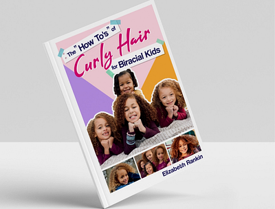 Book Cover for Curly Hair book branding cover girl hair illustration vector woman book