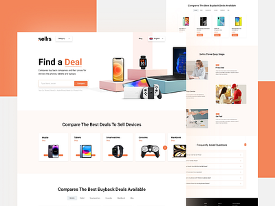 Landing Page Design Buyback website