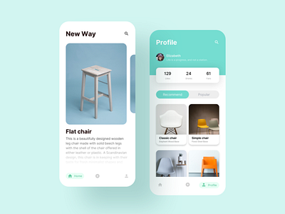 Furniture App UI Design android app dashboard design furniture ios landing mobile ui sofa table ui ui design ux