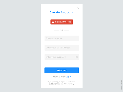 UI 100 Day Challenge daily 100 daily001 dailyui signup