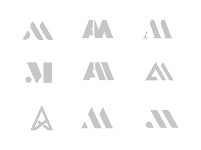 AM Logo Concepts branding design graphic design icon lettering logo
