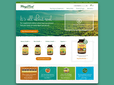 Megafood Vitamins Homepage