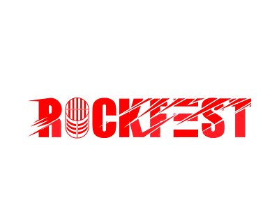 Rockfest banner banner ads banner design branding design logo logo design minimal typography vector web