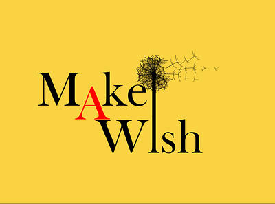 make a wish banner brand branding design icon logo logo design minimal typography vector web