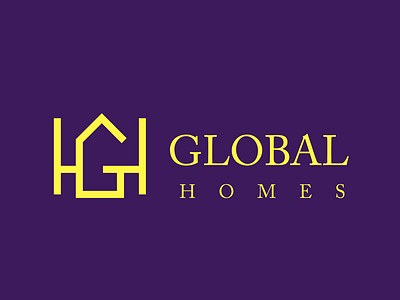 Global Homes logo design