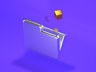 The Folder 3d c4d illustrator pc purple storage xsky