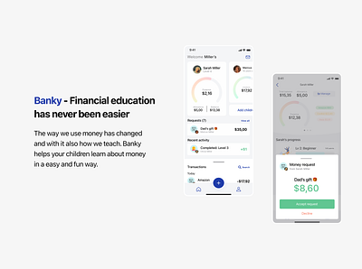 Banky - Financial education has never been easier app app design design ui uidesign ux ux ui uxdesign web